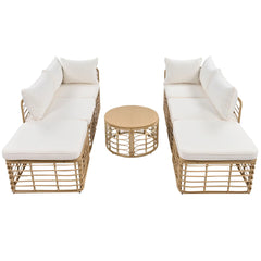 Wholesale 7-Piece All-Weather Rattan Patio Sofa Set with Cushions