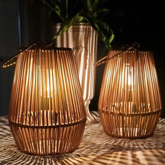 Wholesale Solar Rattan Lantern