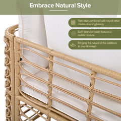 Wholesale 7-Piece All-Weather Rattan Patio Sofa Set with Cushions