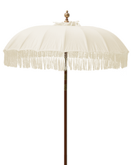 Wholesale Balinese Umbrella Patio | Natural Fringed