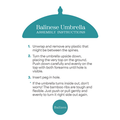 Wholesale Balinese Umbrella Patio | Natural Fringed