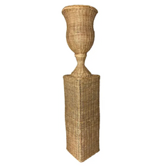 Wholesale Rattan Urn Pedestal Planter