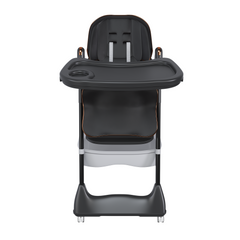 Wholesale Adjustable Black Baby High Chair with Wheels & Belt