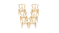 Wholesale Set of 6 Pia Wishbone Dining Chairs