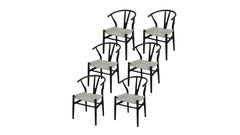 Wholesale Set of 6 Pia Wishbone Dining Chairs