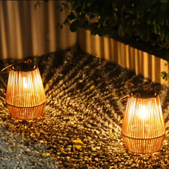 Wholesale Solar Rattan Lantern