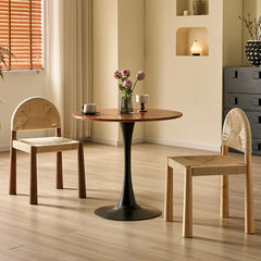 Wholesale Natural Wood Woven Outdoor Dining Chair