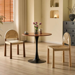 Wholesale Natural Wood Woven Outdoor Dining Chair