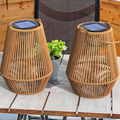 Wholesale Solar Rattan Lantern