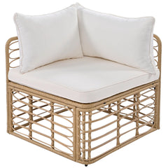Wholesale 7-Piece All-Weather Rattan Patio Sofa Set with Cushions