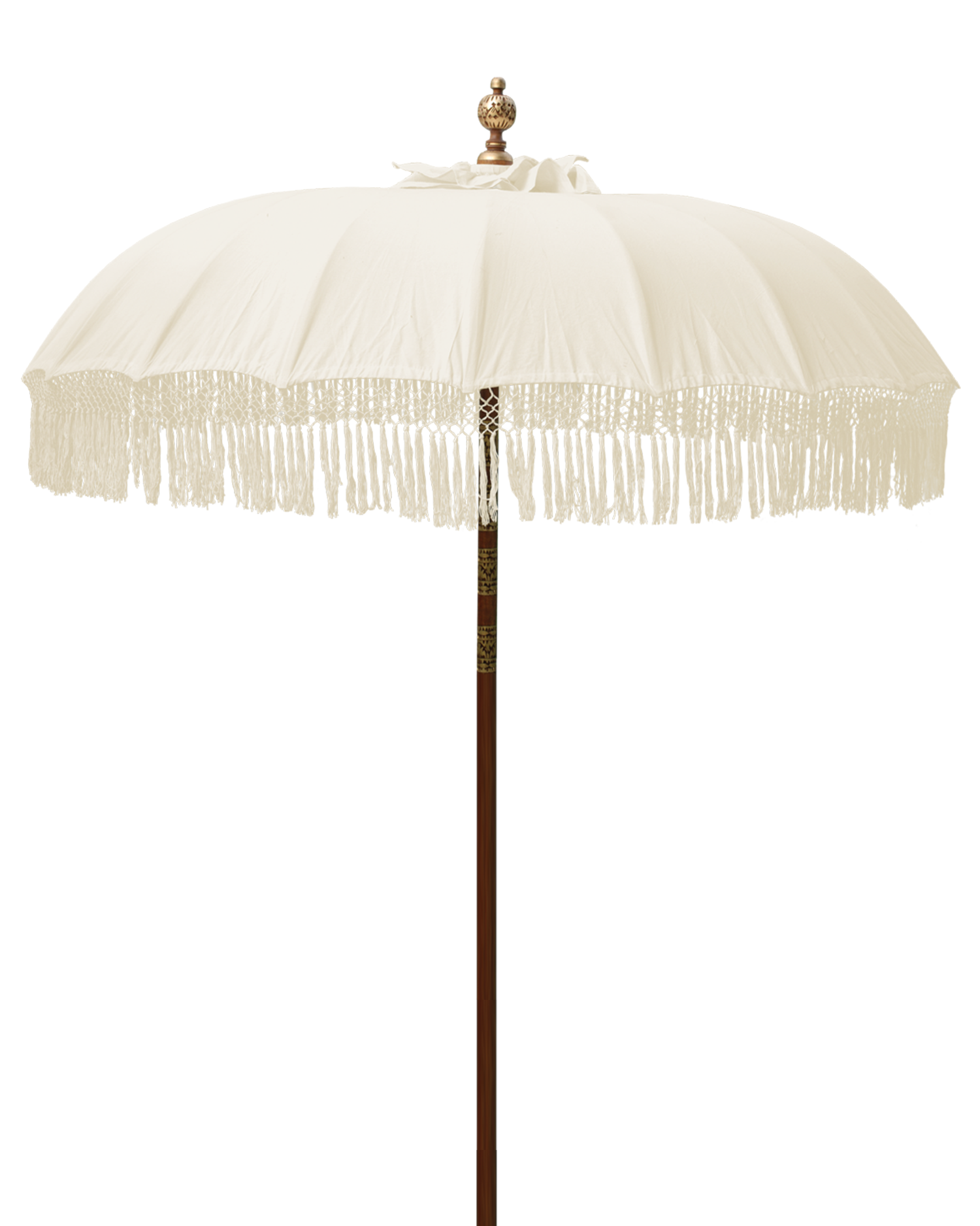Wholesale Balinese Umbrella Patio | Natural Fringed
