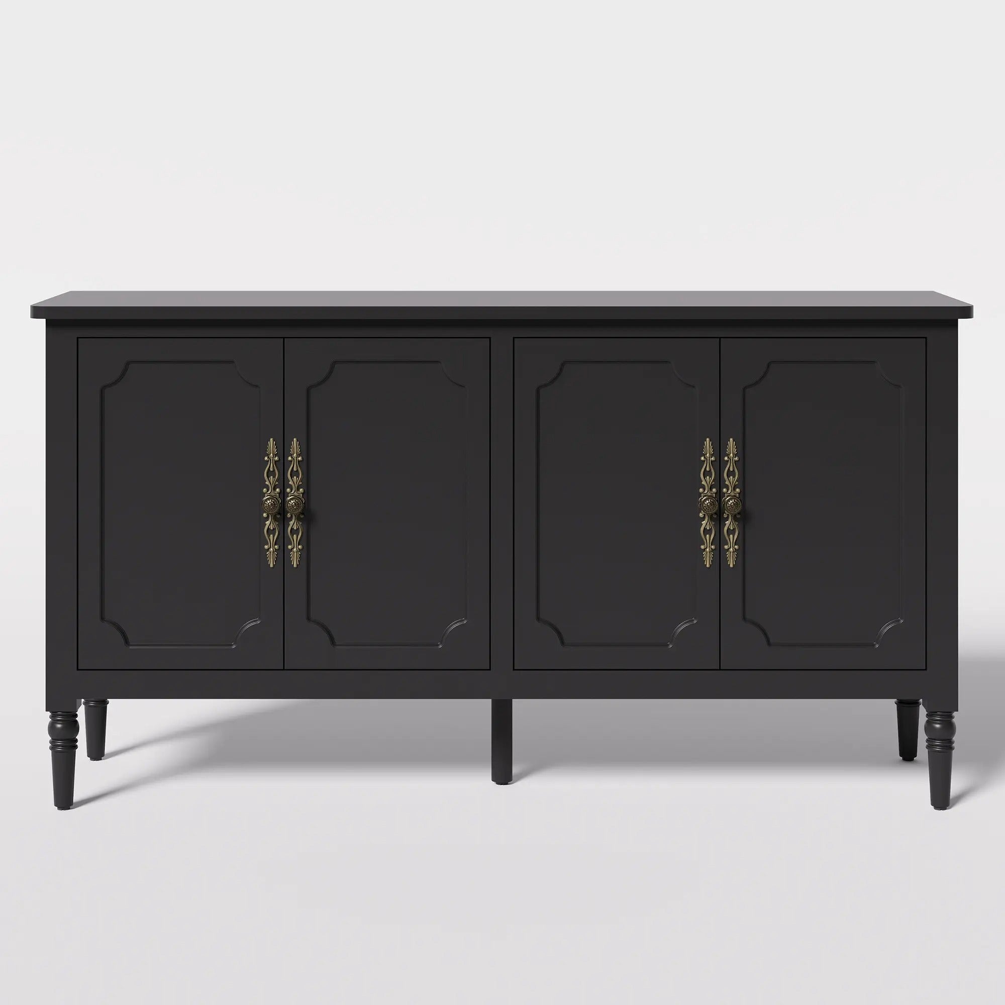 Wholesale Console Cabinet, 58'' Mid Century Modern Pantry Cabinet
