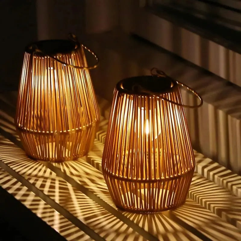Wholesale Solar Rattan Lantern