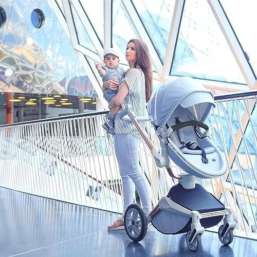 Wholesale Baby Stroller: Height-Adjustable Seat and Reclining Baby Car